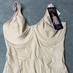 Bali Women's Cream Shapewear Bodysuit